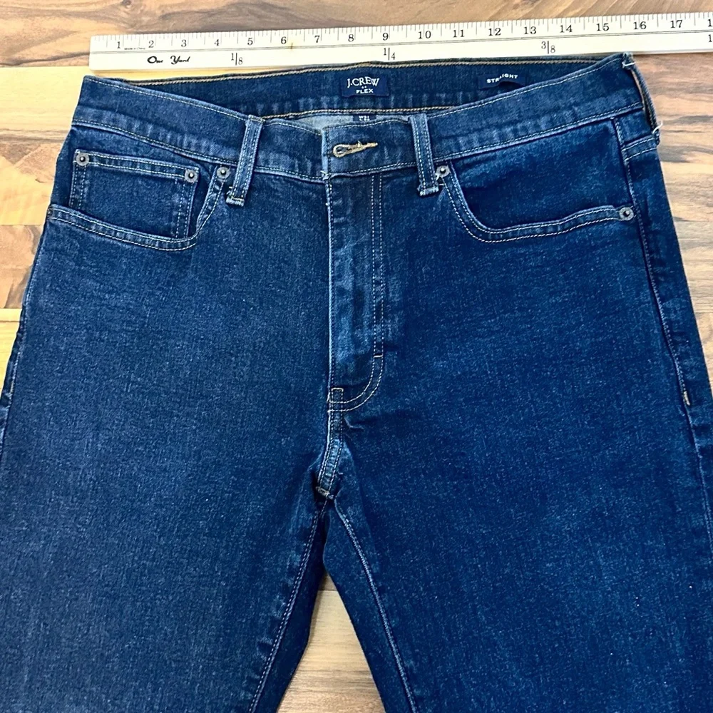 J. Crew Signature Flex Straight-Fit Jeans Men’s Size W31 L32 Dark Wash